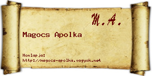 Magocs Apolka névjegykártya